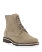 Men's Nubuck Cap-toe Hiker Boots
