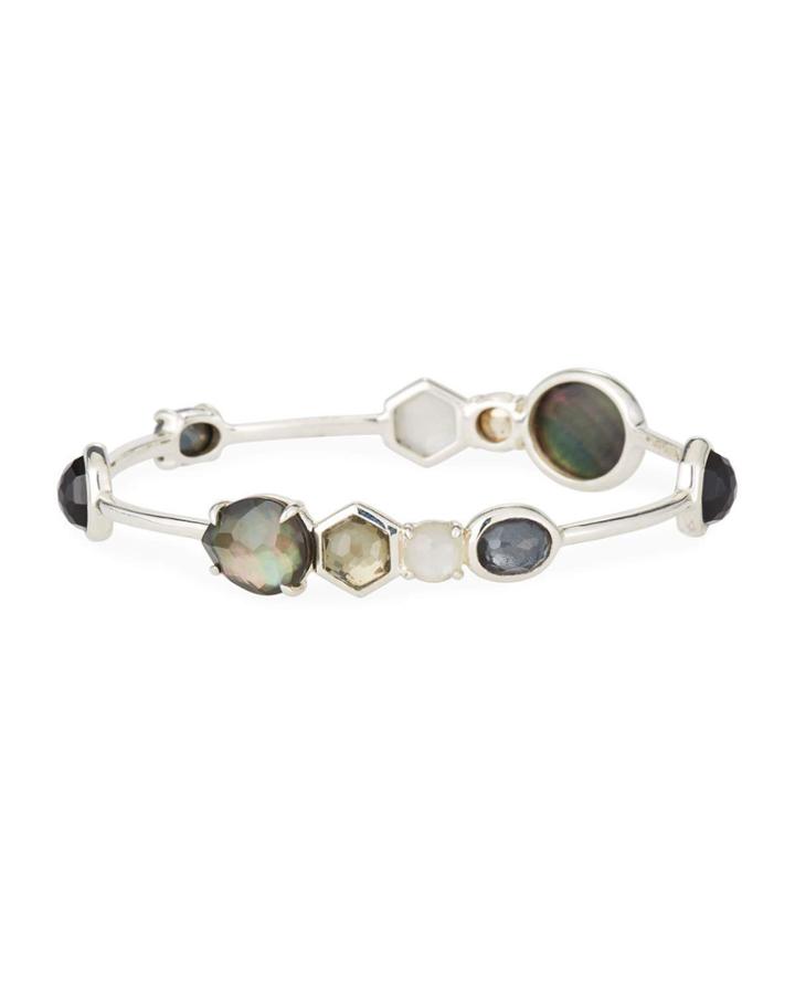 Rock Candy Station Bracelet In Black Tie