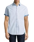 Lorence Seersucker Short-sleeve Shirt,