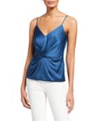 Card Counting Drape Front Cami