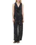 Adelphi Progressive-print V-neck Sleeveless Jumpsuit