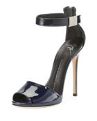 Ankle-strap Patent Leather Dress