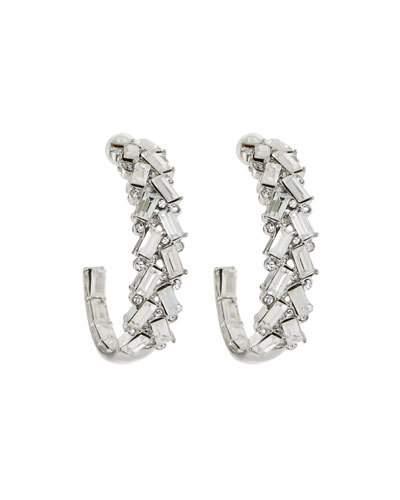 Front Crystal Hoop Earrings