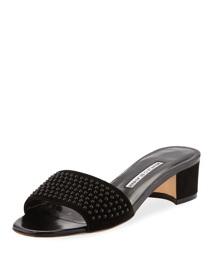 Falcopearl Studded Suede