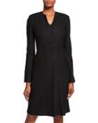 Refined Textured Float Knit Two-button Jacket W/ Piping Detail