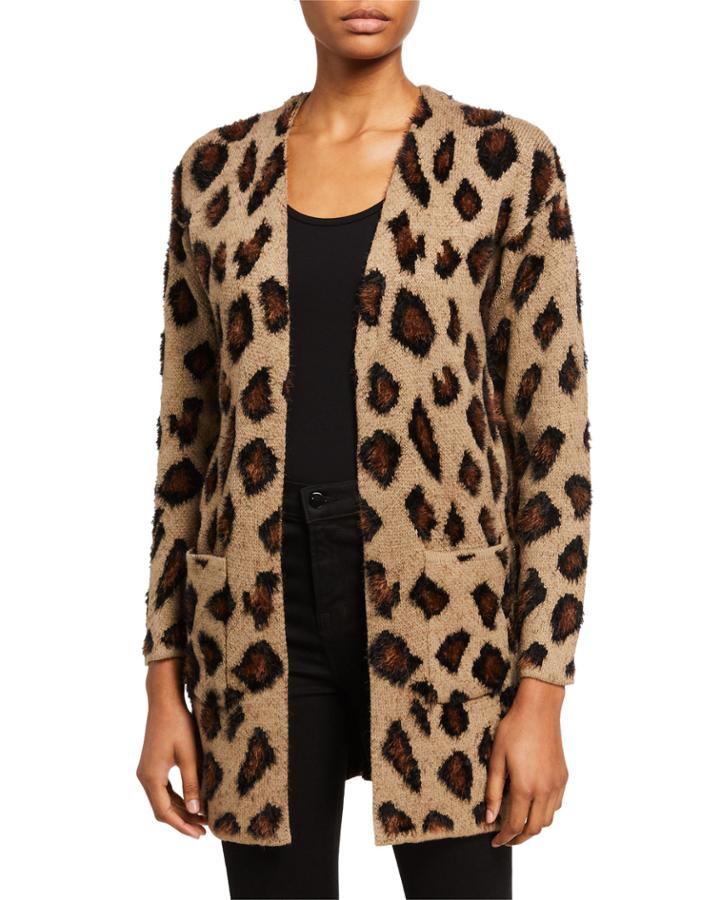 Leopard Open Cardigan