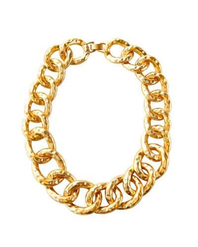 Hammered Chain Necklace,