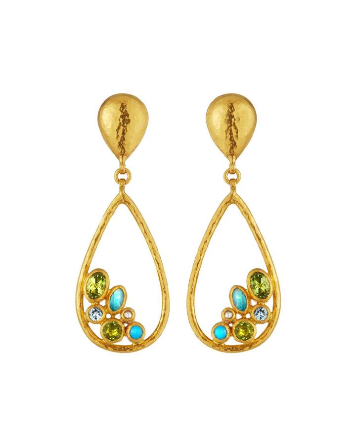 Pointelle Hue Teardrop Earrings