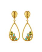 Pointelle Hue Teardrop Earrings