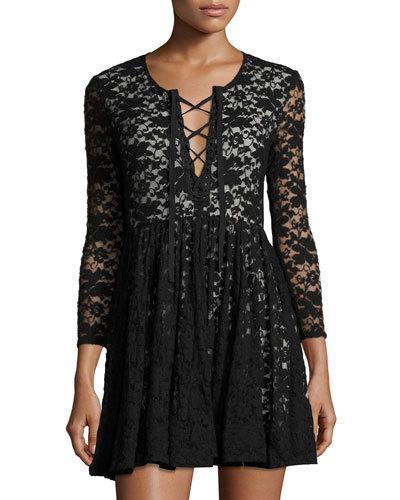 Lou Lace-up Fit & Flare
