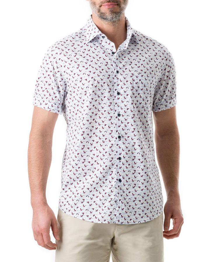 Men's Montrose-patterned Short-sleeve