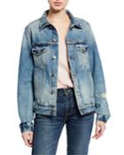 Desert-landscape-back Denim Jacket