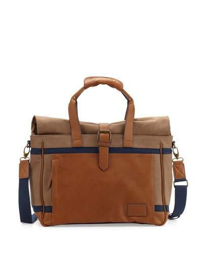 Men's Canvas/leather Weekender Bag, Rubber