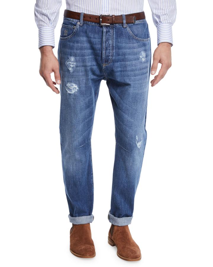 Men's Medium Wash Denim Jeans