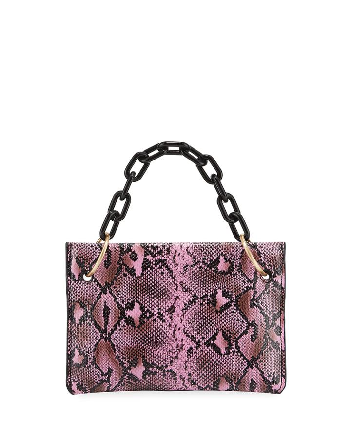 Chill Snake-print Clutch Bag