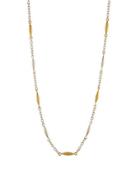 Long Mini Wheat Station Necklace,