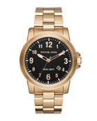 43mm Paxton Men's Oversized Stainless Steel Watch, Gold
