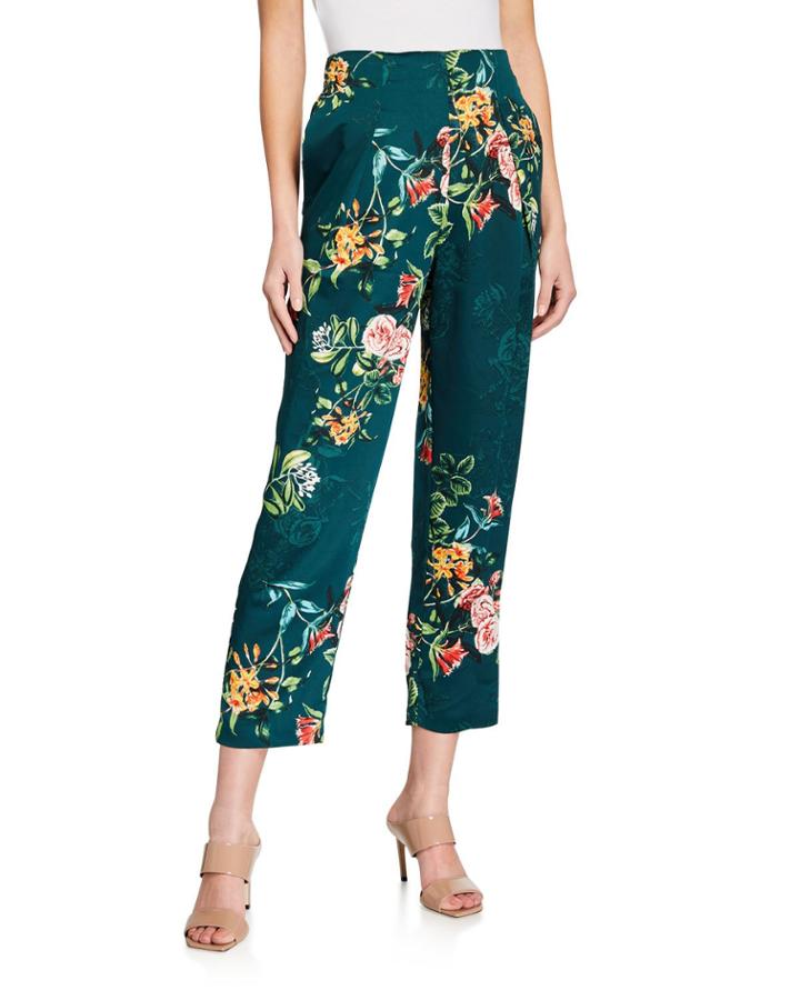 Floral Cropped Trousers