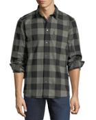 Plaid-flannel Button-down