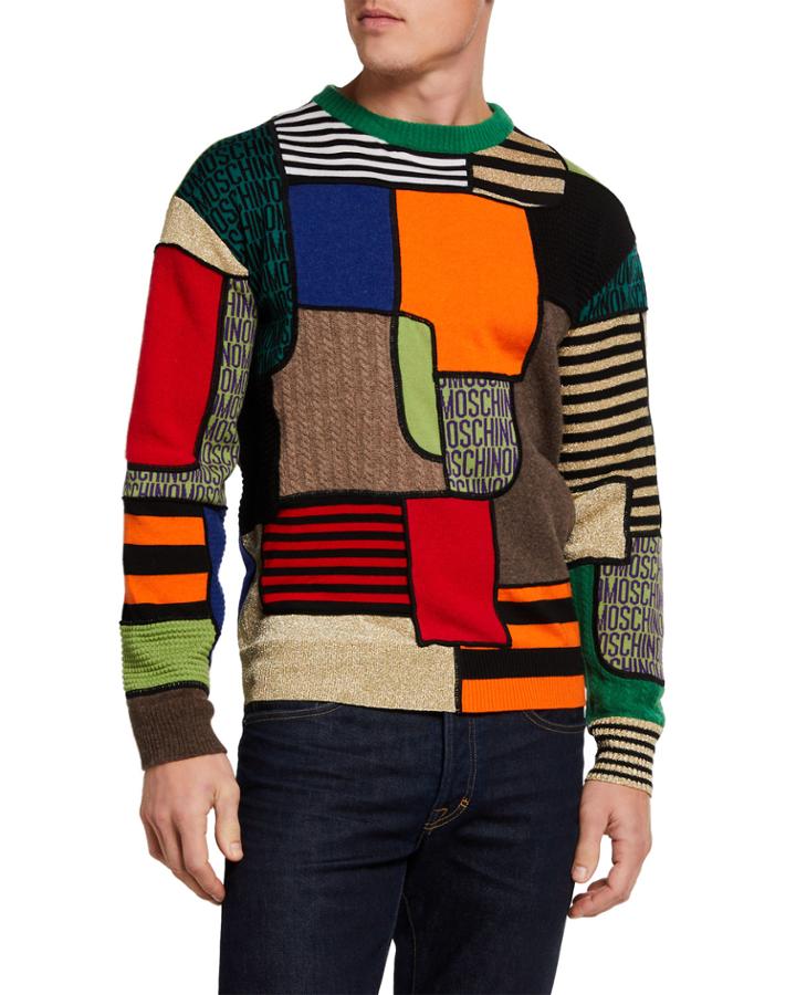 Men's Colorblock Logo Wool