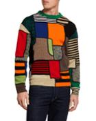 Men's Colorblock Logo Wool