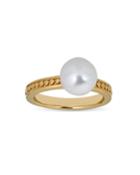 8.5mm White Pearl Dotted Ring