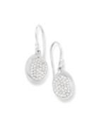 925 Onda Single Drop Earrings W/ Diamonds
