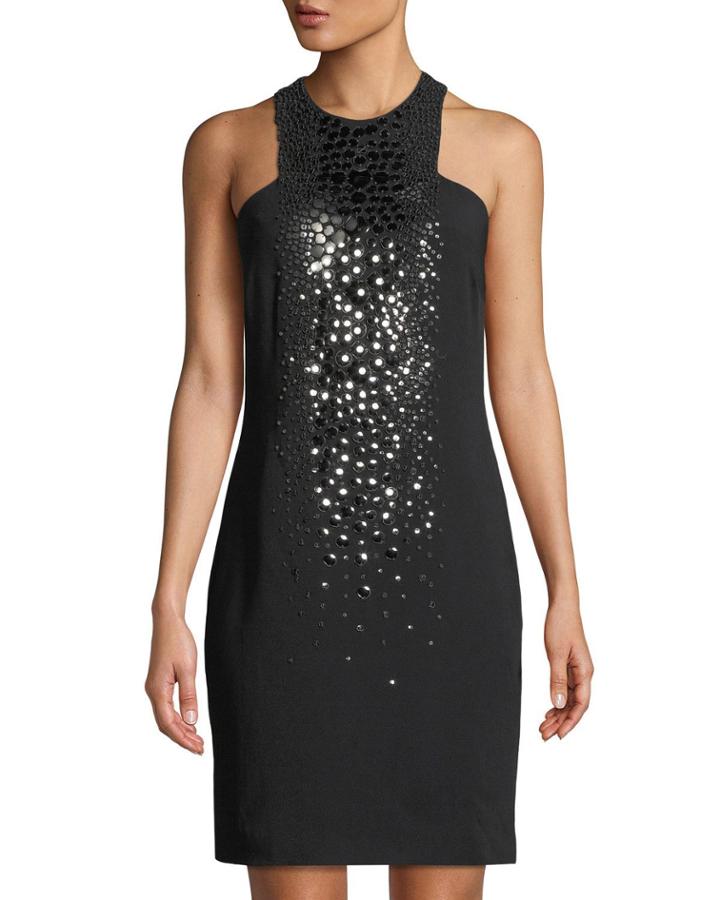 Shattered-mirror High-neck Dress