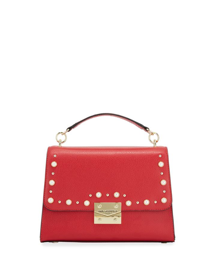 Corinne Studded Hermine Leather