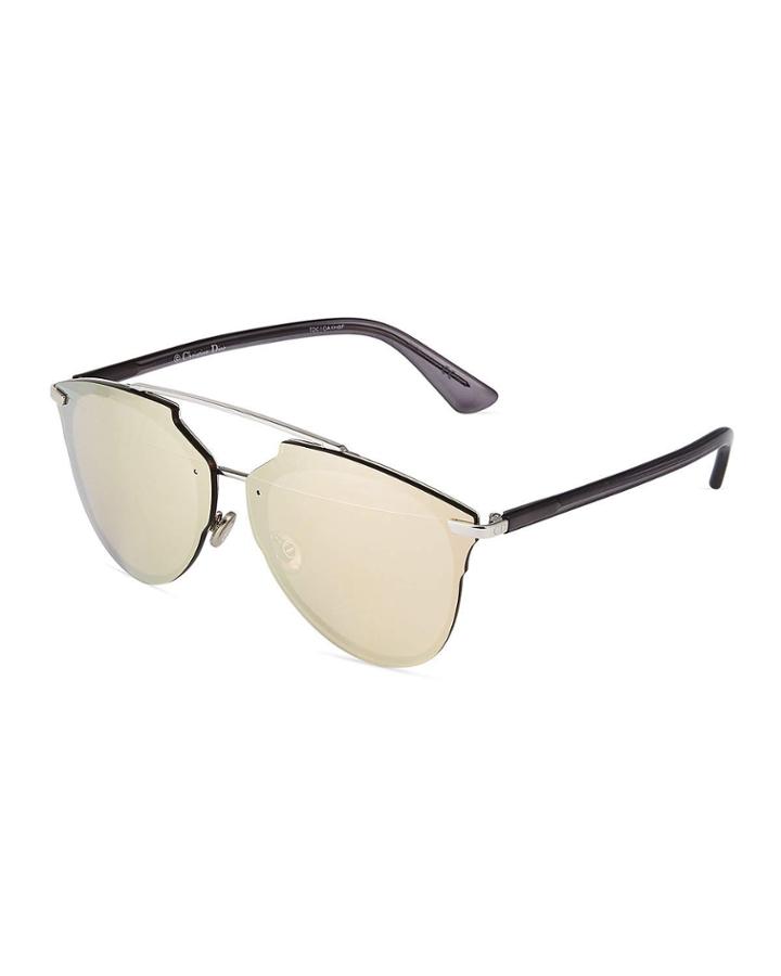 Rimless Acetate/metal Aviator