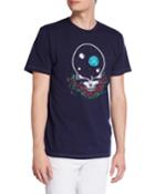 Men's Basic Skull Triblend Crewneck T-shirt