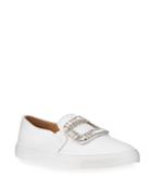 Ermine Jeweled-buckle Slip-on