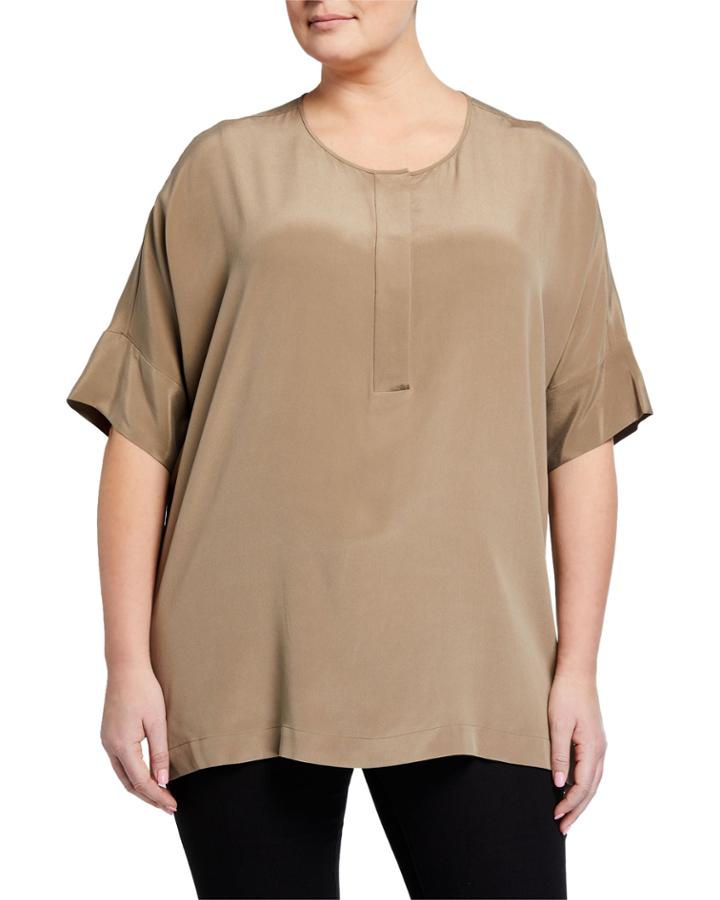 Plus Size Dolman-sleeve