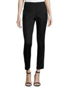 Twill Side-zip Pants, Rich Black