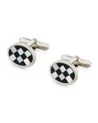 Onyx & Mother-of-pearl Checkerboard Cuff