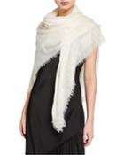 Tropical Printed Cashmere-silk Fringe