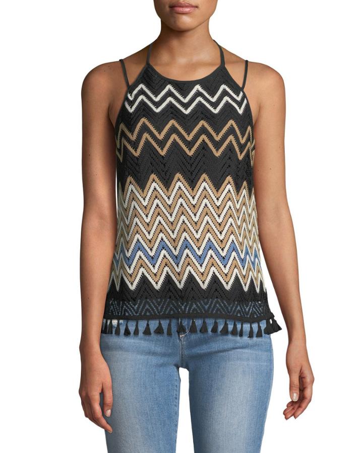 Halter-neck Crochet Tank