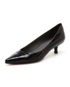 Poco Crocodile Embossed Kitten Heel Pump