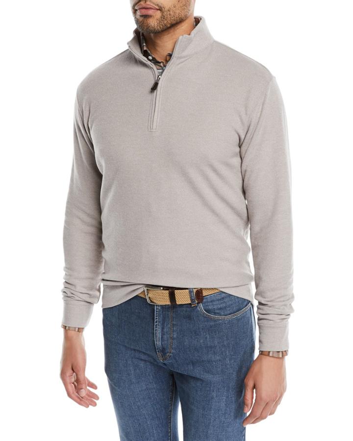 Melange Tri-blend Fleece 1/4-zip