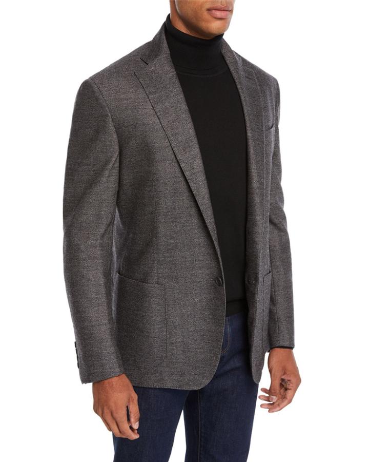 Men's Soft Herringbone Jacket