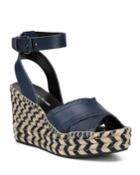 Ines Leather Wedge Espadrille