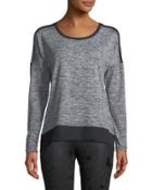 Alexa Mesh-shoulder Top