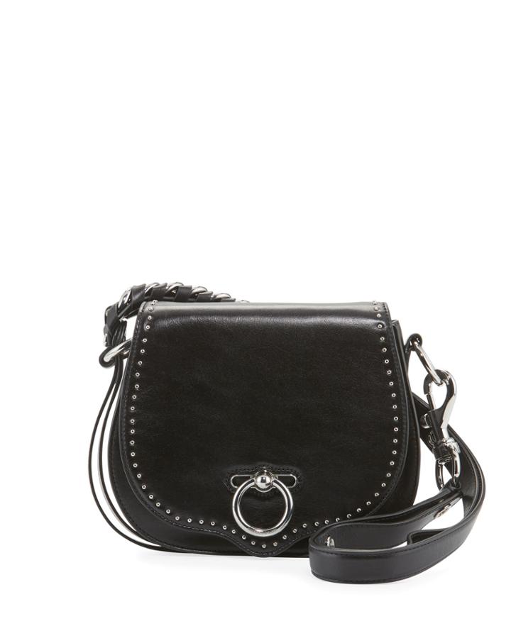 Jean Small Leather Saddle Crossbody Bag
