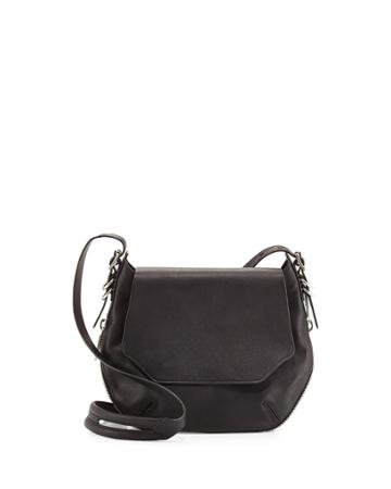Bradbury Small Flap-top Crossbody Bag, Black