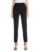 Straight-leg Stretch-wool Pants