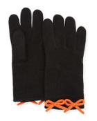 Cashmere Knit Bow Gloves