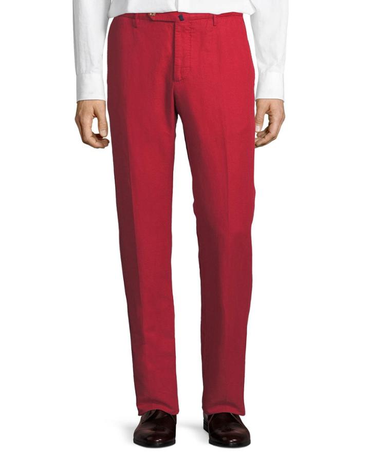 Benn Standard-fit Chinolino Pants, Fire