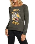 Wild Rebel Tiger Graphic Pullover