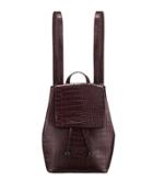 Alana Crocodile-embossed Backpack