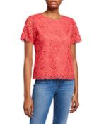 Short-sleeve Eyelet